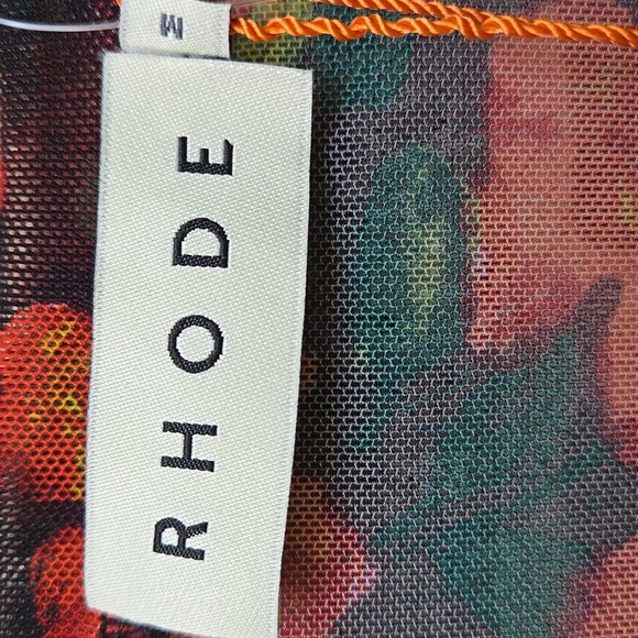 RHODE Florian Mesh Bodycon Top Size M NWT - Picture 5 of 6